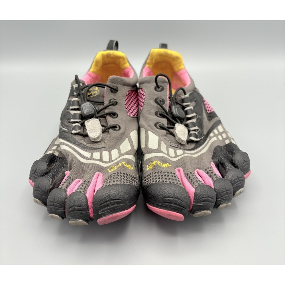 Vibram Five Fingers Shoes Women's EU 40 Black Pink Lace Up Outdoor Sports W3753 - Picture 4 of 11